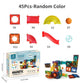 3D Magnetic Building Tiles for Kids - Clear STEM Educational Toys, Creative Marble Run Blocks Kit