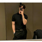 Fast-dry men's golf polo shirt - slim fit short sleeve, polyester, for sports and casual wear