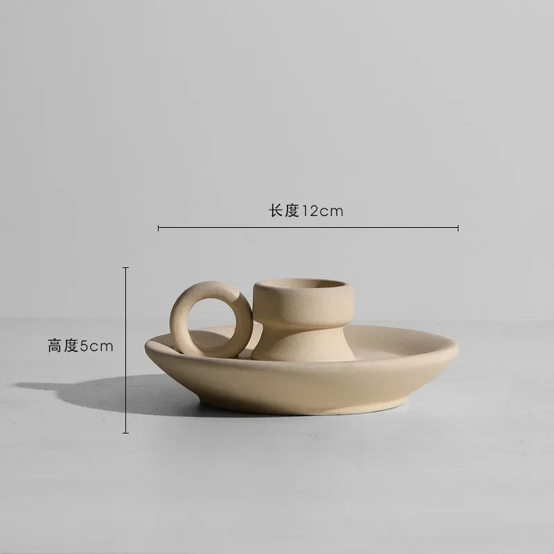 Ceramic Vase Embryo Sculptural Tabletop Vase Scandinavian Minimalist Household Decor Fall 2025 Ideal For Dry Flower Display
