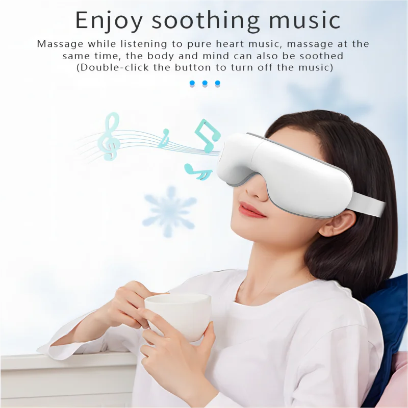 Massager Eye Foldable With Heat And Bluetooth Music Sleep Aid For Eye Strain 2026 Trend