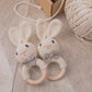 Crochet Baby Rattle Bunny Teether Newborn Sensory Toys