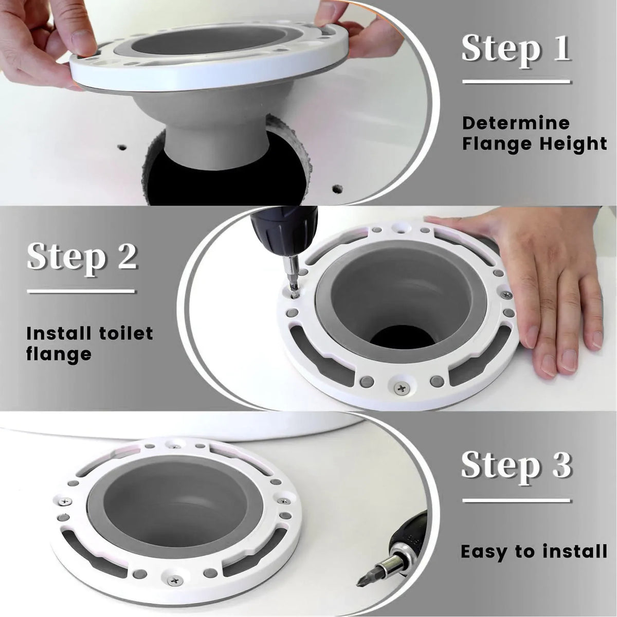 Toilet Flange Repair Kit Universal Fit - DIY Household Improvement 2026, Simple Leak Prevention