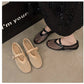 Women Breathable Mesh Ballet Flats - Strappy Round Toe