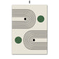 Bauhaus Green Minimalist Wall Art Canvas Print Water-Resistant