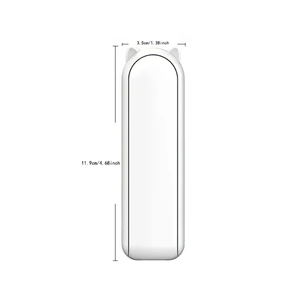 Hook Designer Travel-Friendly Mini Hand-Held Fan - USB Battery-Powered Personal Fan with Powerful Turbo Wind