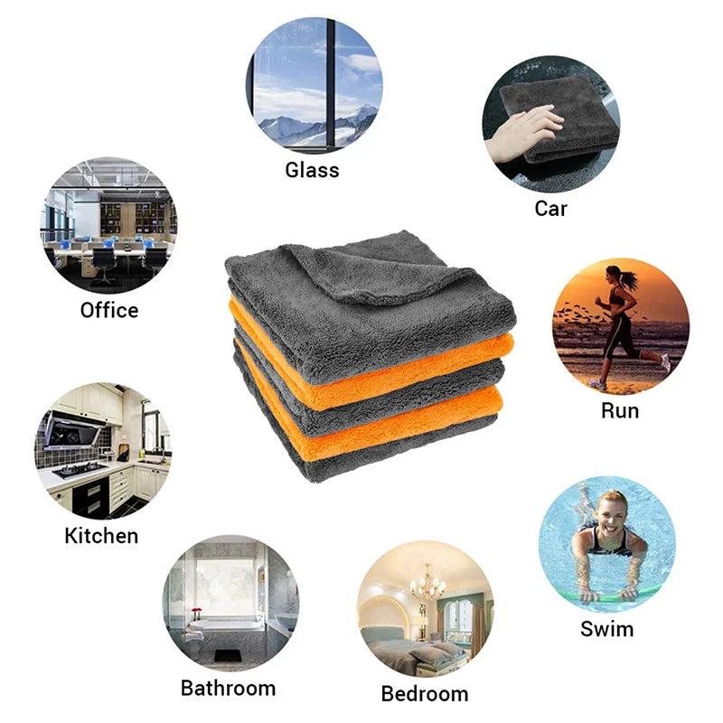 Microfiber Towels For Car Detailing, Thick 600GSM Drying Cloths, Ultra Absorbent Auto Maintenance Essential, Fall 2025 Trend