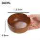 Wood Jujube Soup Bowls Solid Wooden Japanese Bowls