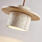 Wabi Japandi Sabi Stone Pendant Light Rustic Bedroom Cafe Lamp