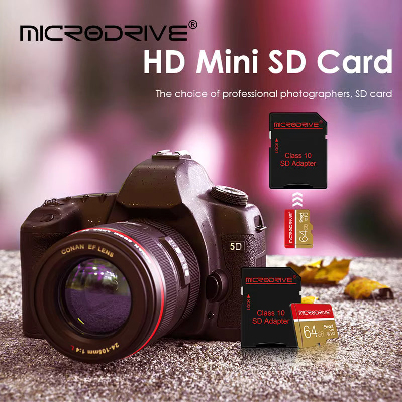 MicroSD MicroDrive Card Class 10 UHS-I U3 Memory Card High Speed TF Card