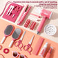 Kids Hair Salon Kit Pink Pretend Play Styling Kit With Hair Dryer And Accessories Fall 2025 Gift