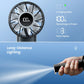 Travel-Friendly Mini Fan Hand-Held Fan with LED Display 3 Speeds
