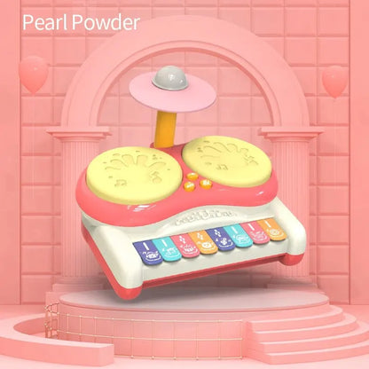 Kids Electronic Musical Keyboard Piano & Drum Kit - Educational Playset for Boys and Girls Aged 3+, Sturdy Plastic Musical Instruments Toy