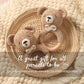 Bear Crochet Teether Rattle Ring Newborn Sensory Toys