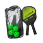 Light Pickleball Paddle Kit with 2 Rackets, 4 Balls, Storage Bag for Adults and Kids, Top-Grade Wood Construction