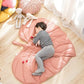 Fashion Creativity Leaf Heart Shaped Blanket Carpet for Child Pet Cat Dog Mat Household Decor