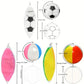 Beach Inflatable Ball 12/16 Rainbow Design for Summer Pool Parties, Water Games, and Outdoor Fun