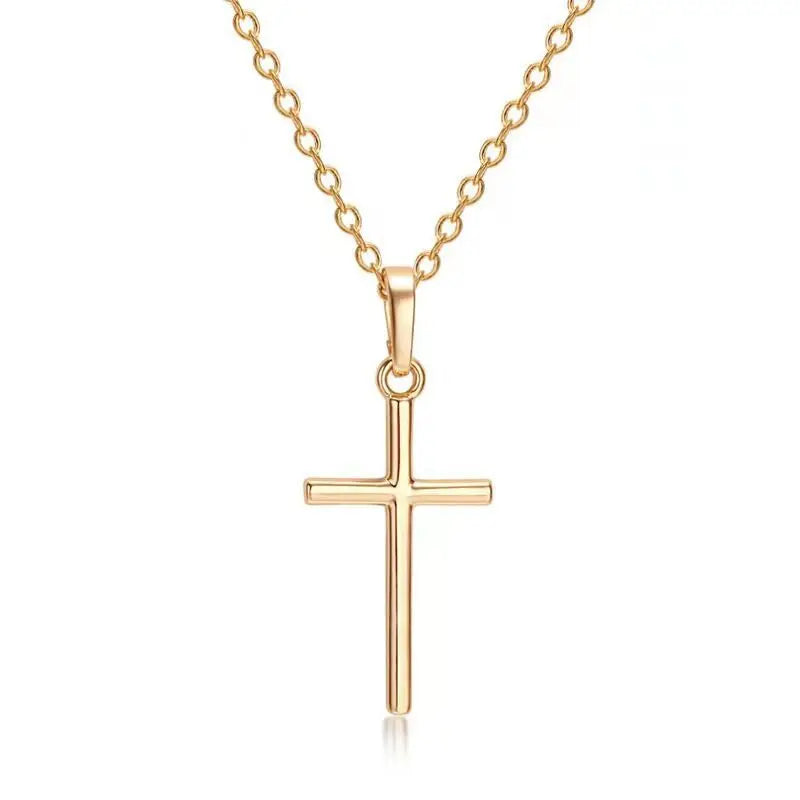 Necklace Cross Pendant Jewelry Unisex Long Chain Christian Charm Gift Idea Summer 2026 Trend