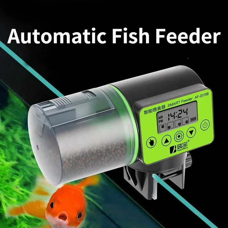 Fish Automatic Feeder 200g Reservoir Plastic Aquarium Feeder Fall 2025 Timed Hands Free Feeding