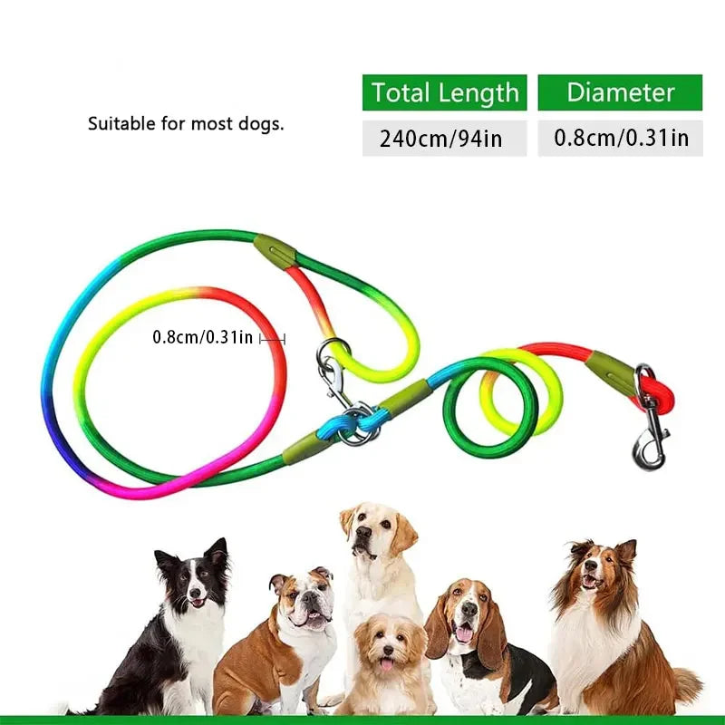 Hands Free Dog Leash Reflective Flexible Nylon Walking Jogging Leash Fall 2025 Secure Hands Free Control