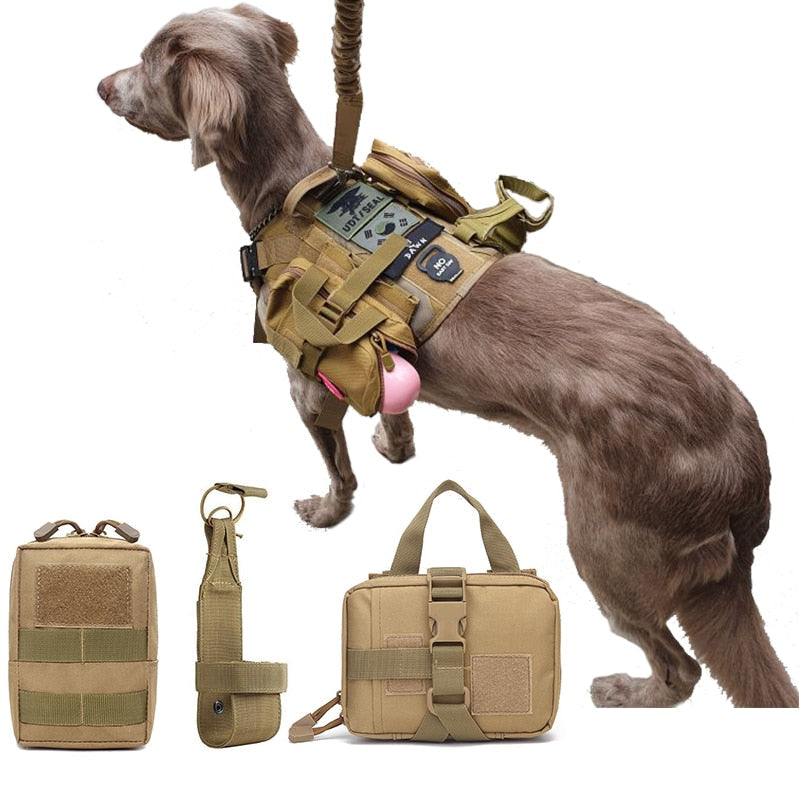 MOLLE Pouch Kit For Harness Tactical Dog Gear Attachments Fall 2025 Outdoor Gift Idea