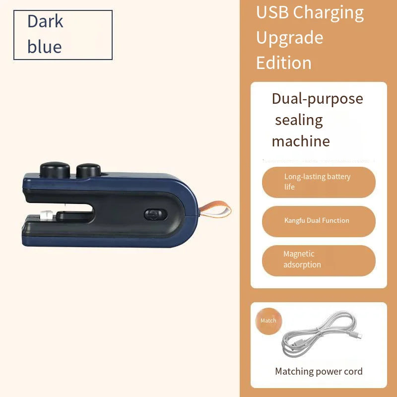 Mini Heat Sealer USB Battery-Powered Hand-Held Food Sealer Travel-Friendly Bag Clip 2026 Household Essentials
