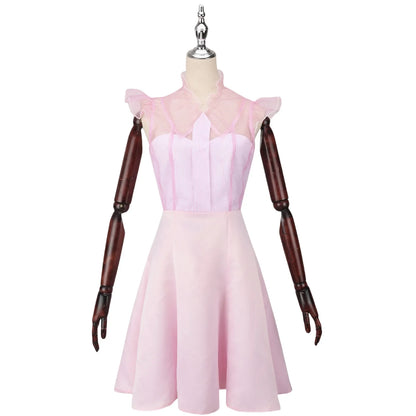 Glinda2025 Edition Witch Pink Cosplay Dress Halloween Party
