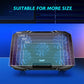 Laptop Cooling Pad with 5 Quiet Fans, Flexible Height & Phone Holder - Compatible with 12-15.6 Inch Laptops