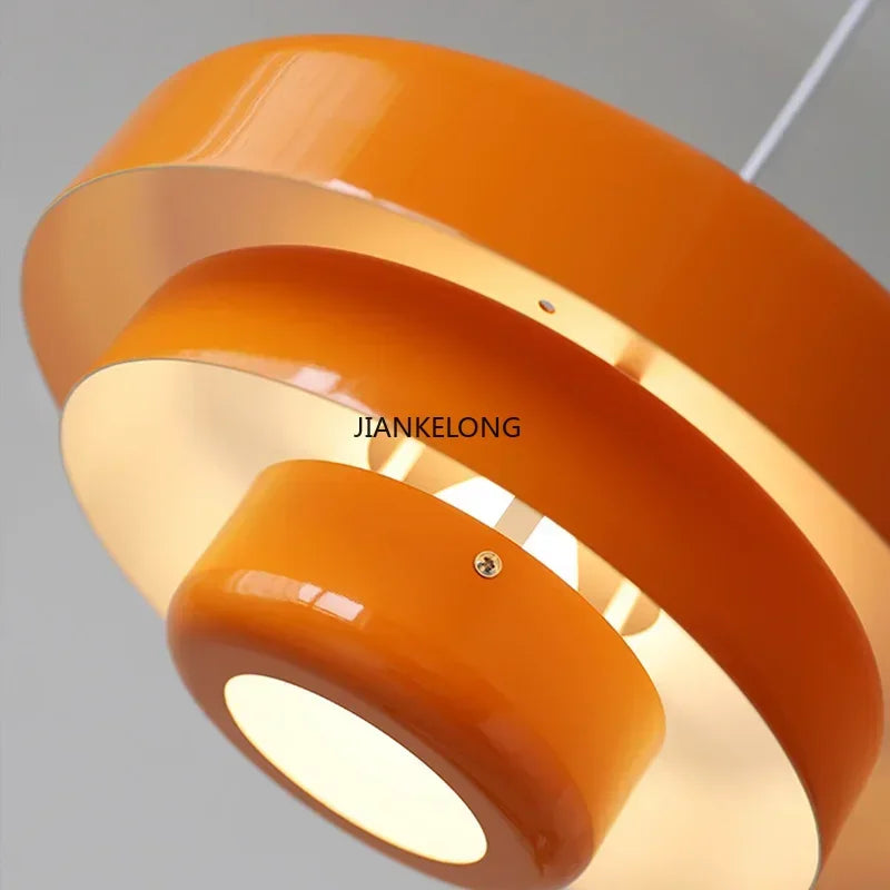 Lamp Pendant Retro Danish Chandelier - Fall 2026 Decor for Cafes and Homes, Cozy Ambient Lighting