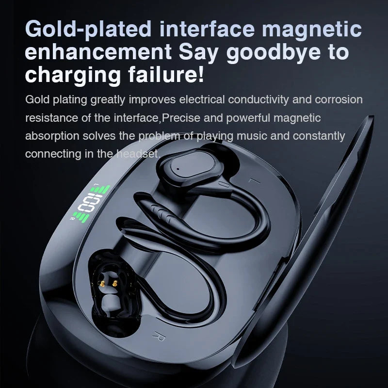 AI Translation Earphones Cordless Ear Hook Bluetooth