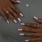 Press On Nails Short Square White Minimalist False Nail Tips Kit Spring 2026 Reusable