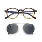 Clip2026 Edition On Sunglasses Retro Round Frames Anti Blue Light Polarizing Clip Ons Summer