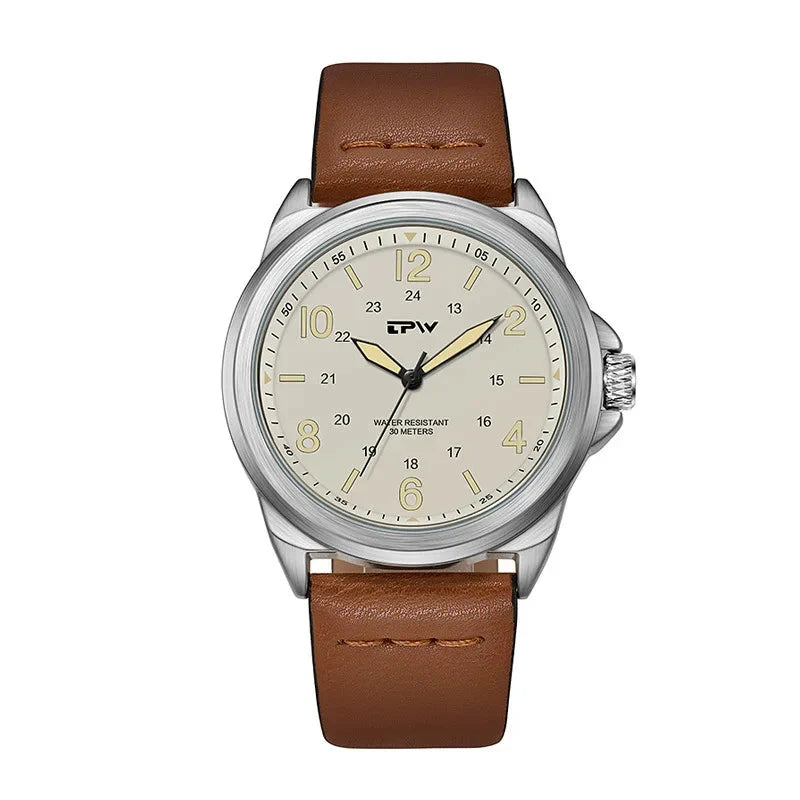 Field Rugged Watch 42mm Fabric Strap Military Analog 30M