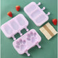 Silicone Ice Cream Mold Kit with Lids, Fun Shapes Ice Pop Maker for Homemade Treats, Simple Release and Dishwasher Safe
