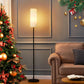 Japandi  Contemporary Floor Lamp With Fabric Shade Stepless Dimming