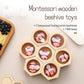 Fine Montessori Motor Toy 0-12 Months Wooden Bee Honeycomb Sensory Game Fall 2025 Development Gift