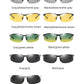 Sunglasses Photochromic Polarized UV400 Rimless Driving Glasses, Day Night Vision, Light Frame VT2173