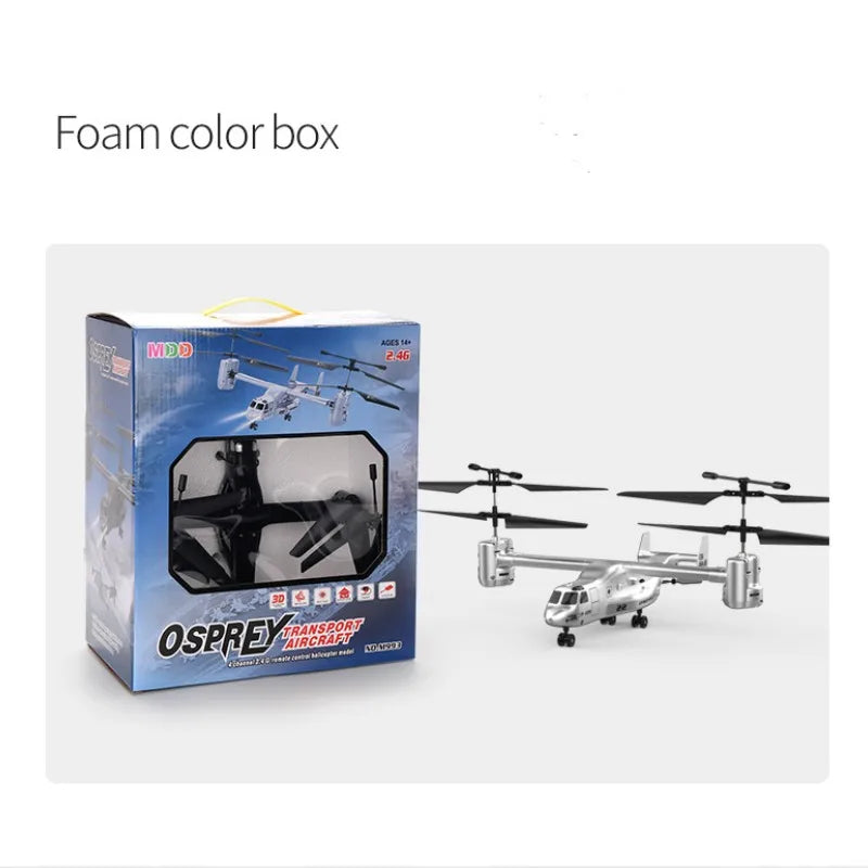 Helicopter RC Drone Altitude Hold Ready To Fly Tiltrotor Style Fall 2025 Gift LED Lights 3D Flips