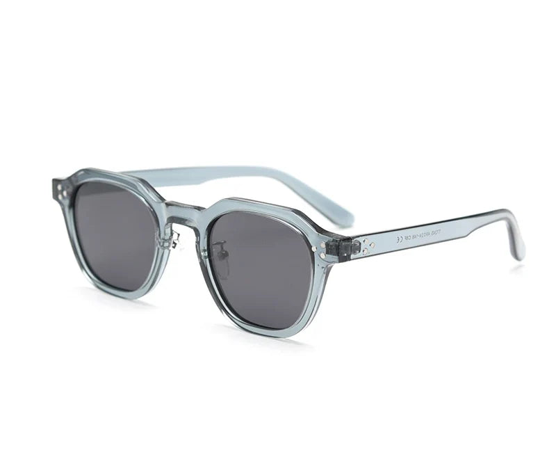 Style Korean Retro Sunglasses for Women TR90 Polygon Polarized UV400 Green Brown 2025 Summer