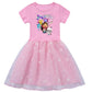 Princess-Style, Flowy, Mid-Calf Length, Cotton, For Party Wear – Light Girls’ Dress
