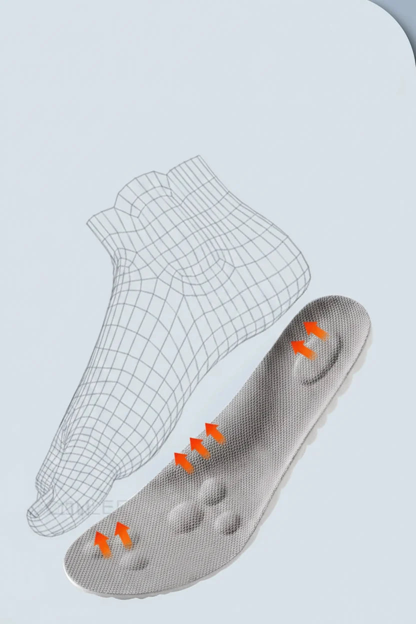 Breathable Cushion Plantar Fascia Insole – Sport Latex Insoles with Arch Support