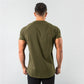 short sleeve, cotton blend, for workout & casual wear – Breathable slim fit men's gym t-shirt