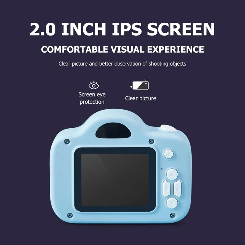 Mini HD Kids Camera - Travel-Friendly Digital Selfie Photography Toy for Outdoor Fun, Great Christmas Gift for Children