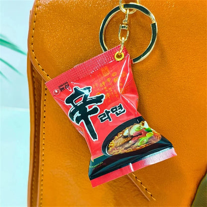 Noodle Instant Keychain Mini Snack Phone Charm Gift