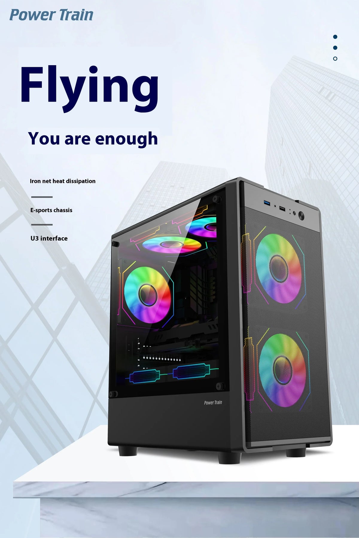 Mini ITX mATX 23L PC Case SFX ATX Support Travel-Friendly Chassis