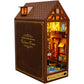 Book DIY Nook Miniatures House Kit - Wooden Dollhouse Model Bookend