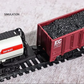 Retro Steam Motor-Driven Train Kit with Lights - Christmas Railway Toy for Kids, Great Holiday Gift