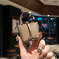 Inspired Birkin Mini Hand Bag - Leather Basket Bag Charm Keychain & Earphone Case