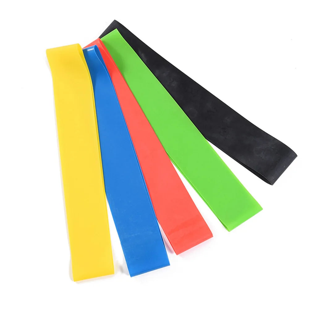 Rubber Loop Resistance Bands Fitness Equipment Kit - Travel-Friendly Strength Training for Yoga & Pilates