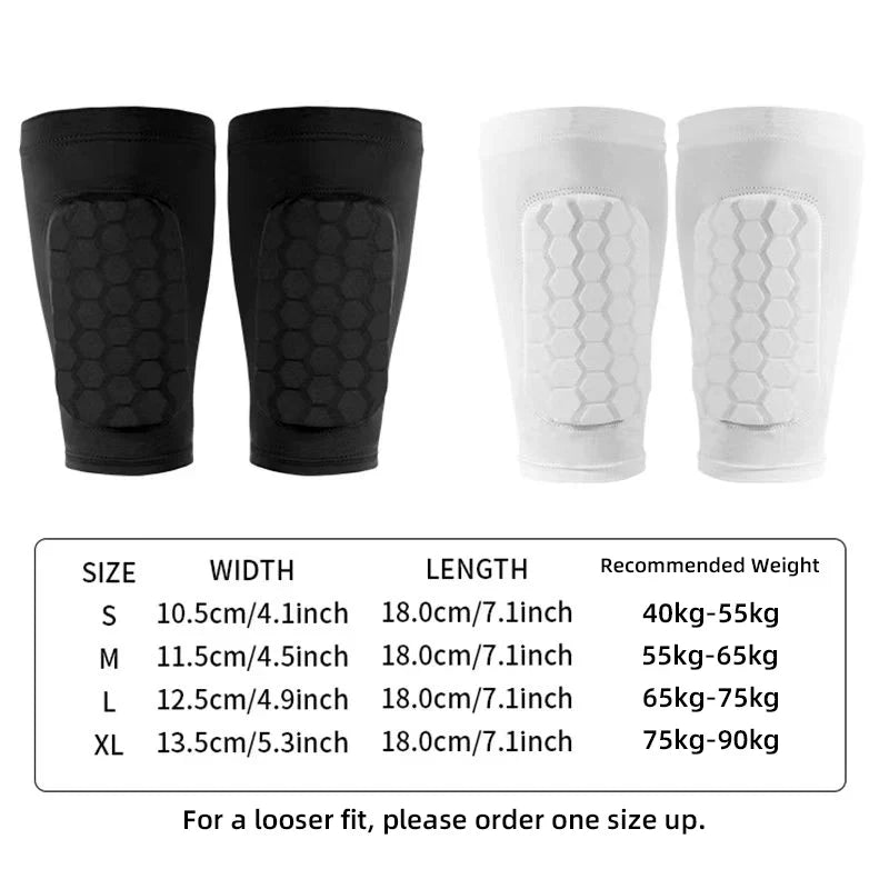 Football Shin Guard Sleeve Covers - Light Elastic Protective Leg Sleeves for Men Women and Teens