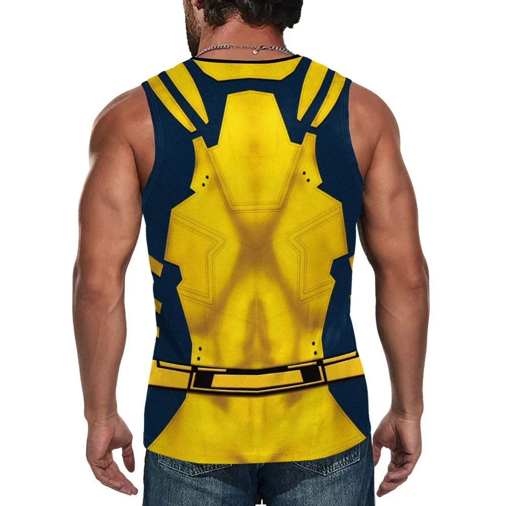 Deadpool & Wolverine Inspired Superhero Compression Tank Top - Great for Cosplay